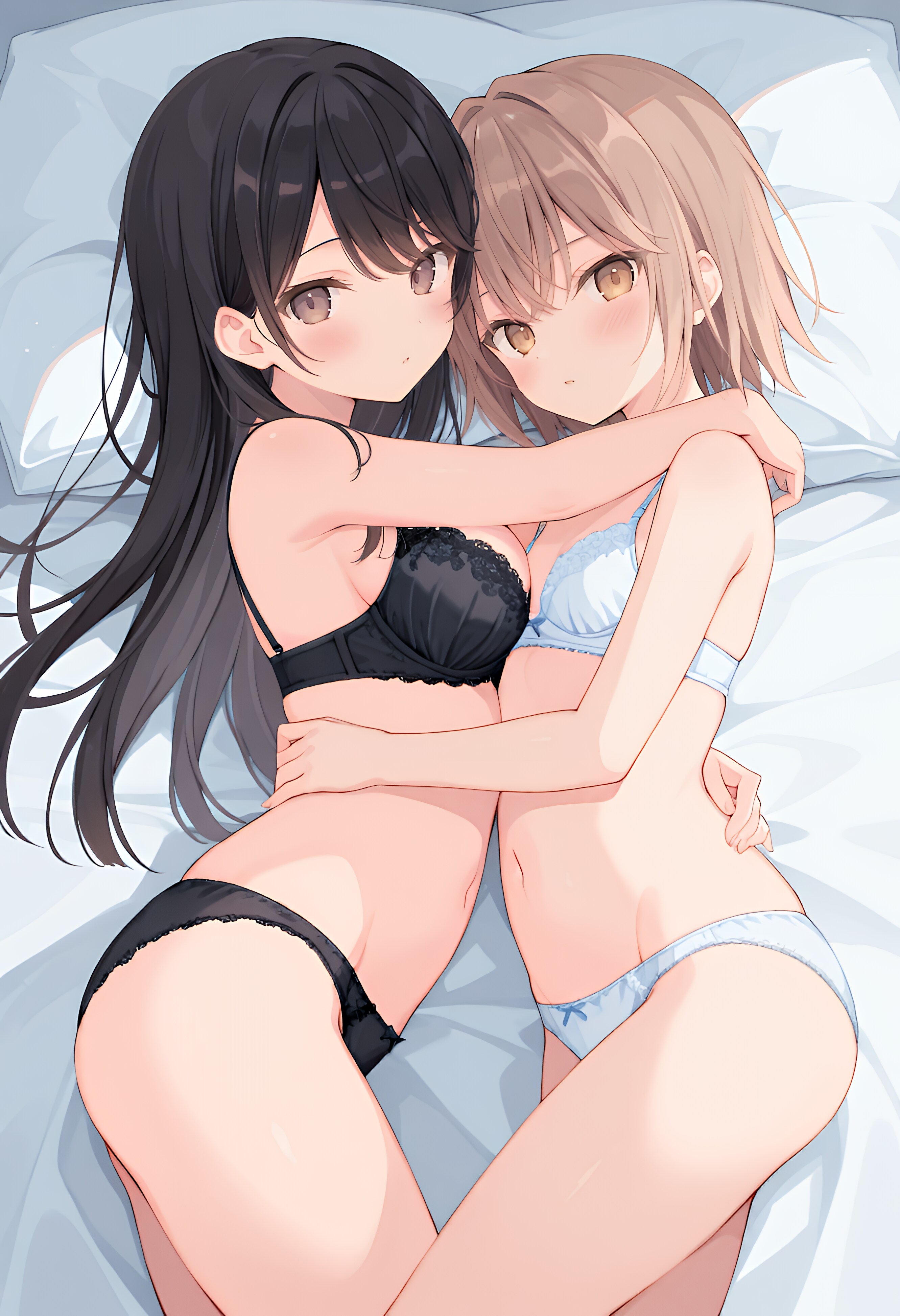 黒と白が抱く