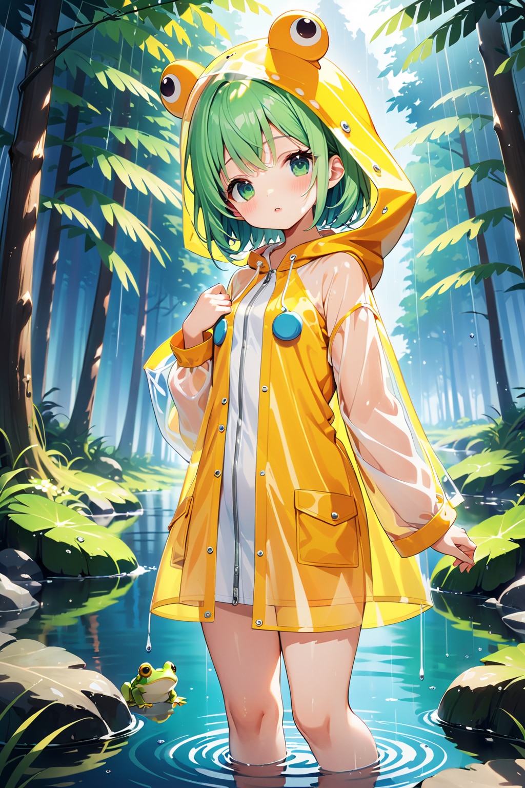 カエルのレインコート☔️