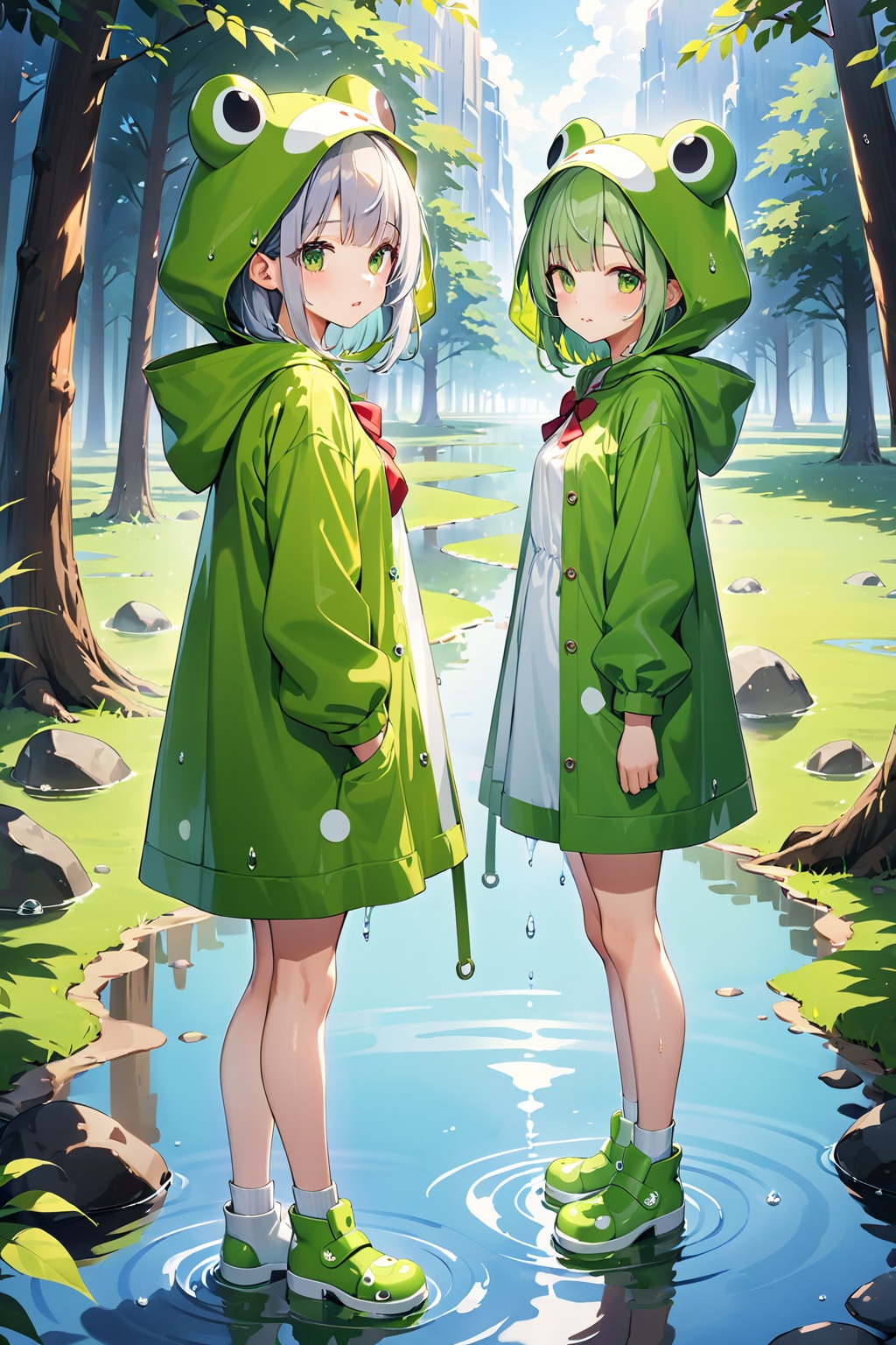 カエルのレインコート☔️