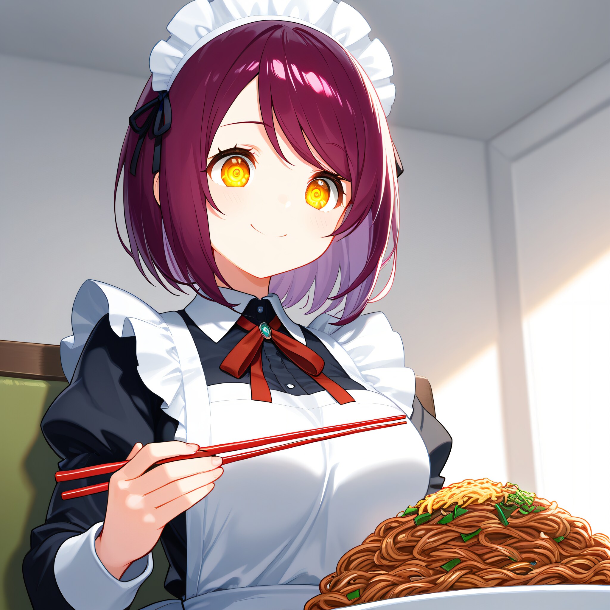 こんにちは（挨拶メイドの芽衣ちゃん） | の人気AIイラスト・グラビア