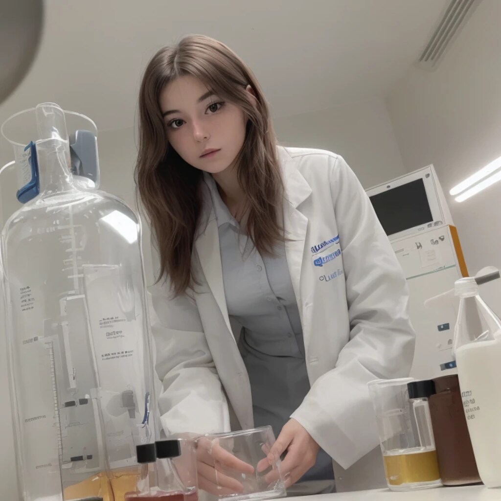 黒髪ロングで白衣の美女２１２