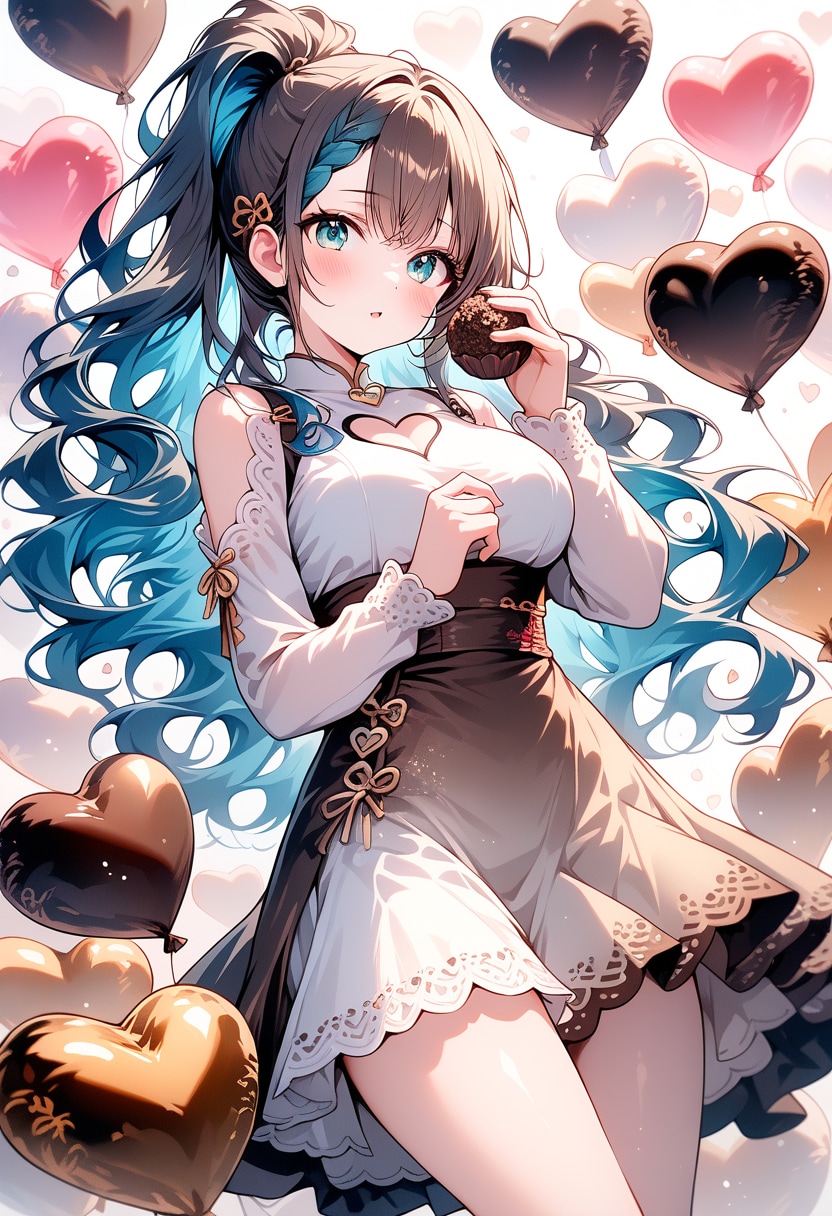 バレンタインデーの時のイラスト5 | の人気AIイラスト・グラビア