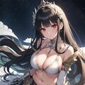 白髪ウサ耳ドレス娘 5枚目