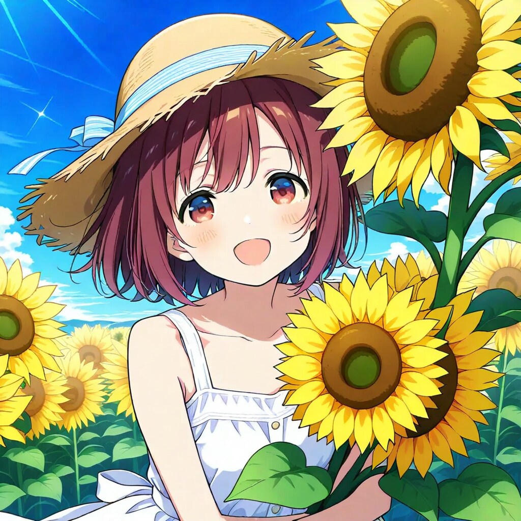 ひまわり娘 | の人気AIイラスト・グラビア
