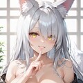 口元に指のサンタラ 2枚目