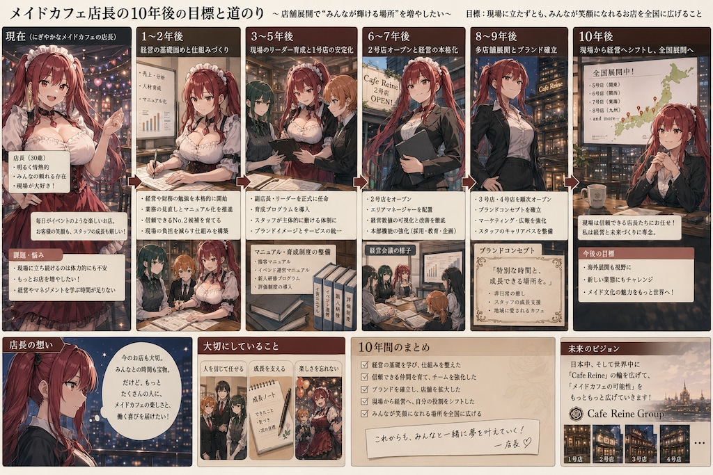 10年後、お店を増やす