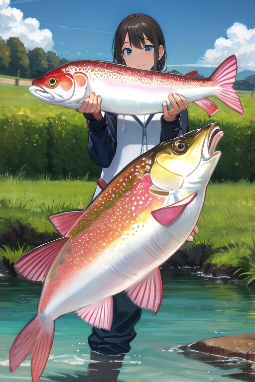 岩魚 | の人気AIイラスト・グラビア