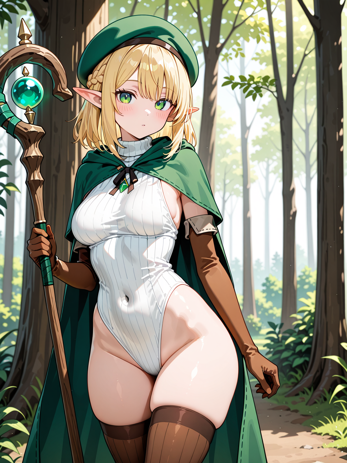 レオタードなエルフちゃん