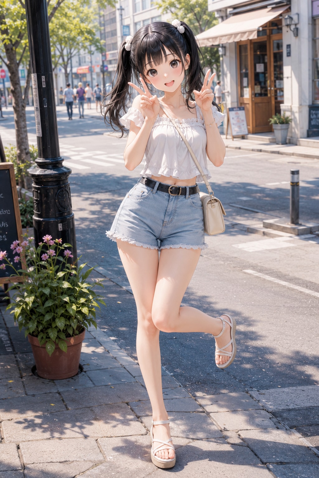 ショートパンツで元気に♪
