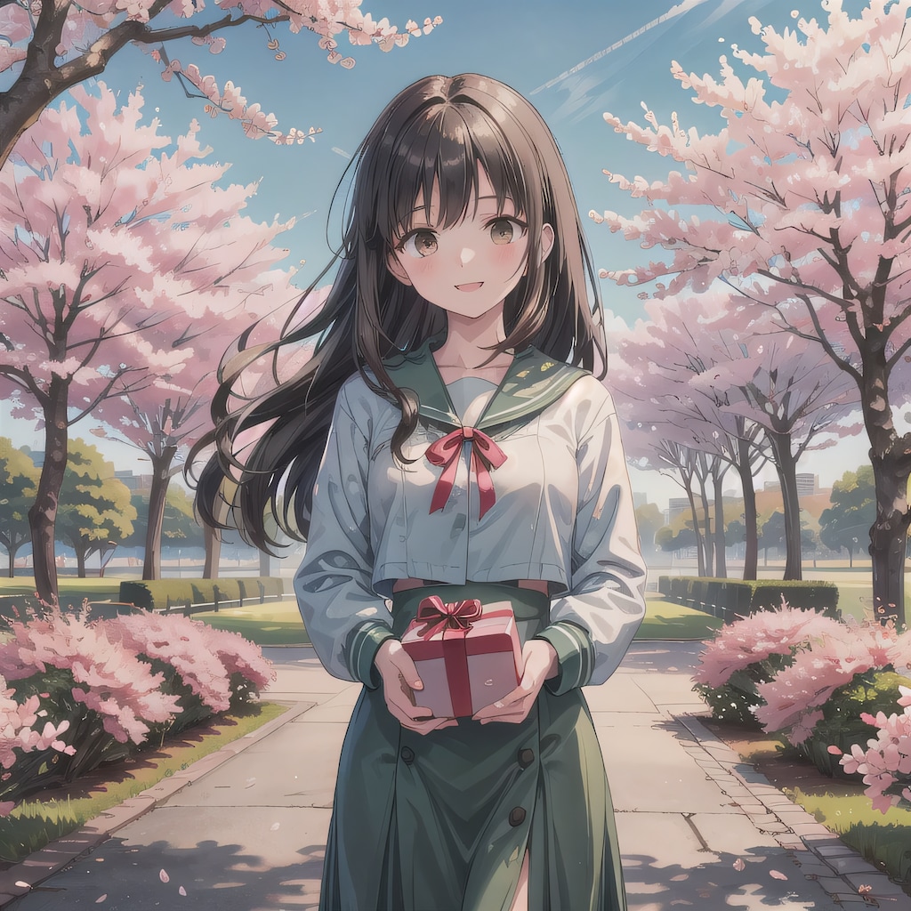 黒髪ロングでセーラー服の少女４４