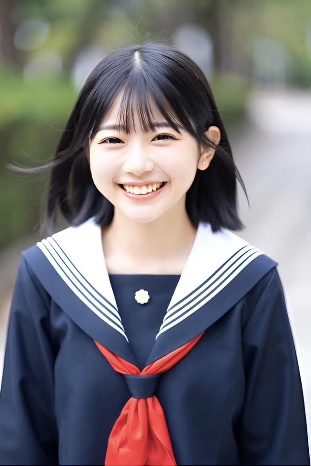 セーラー服とピアス