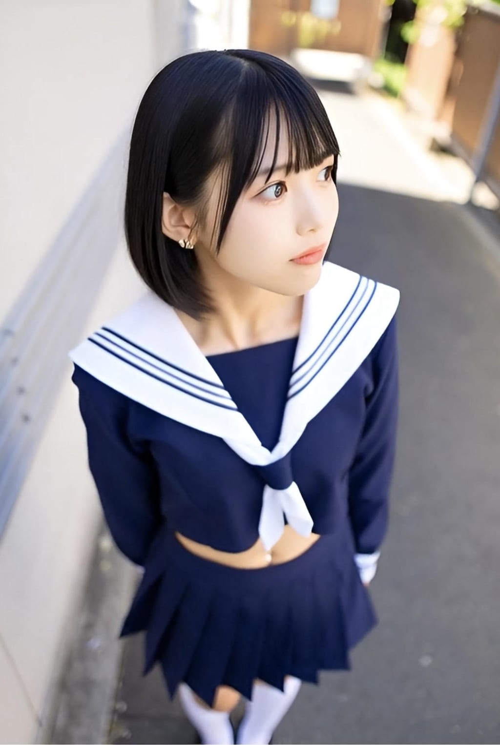 セーラー服とピアス