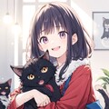 黒猫と少女、狂気の笑み 6枚目