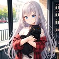 黒猫と少女、狂気の笑み 7枚目