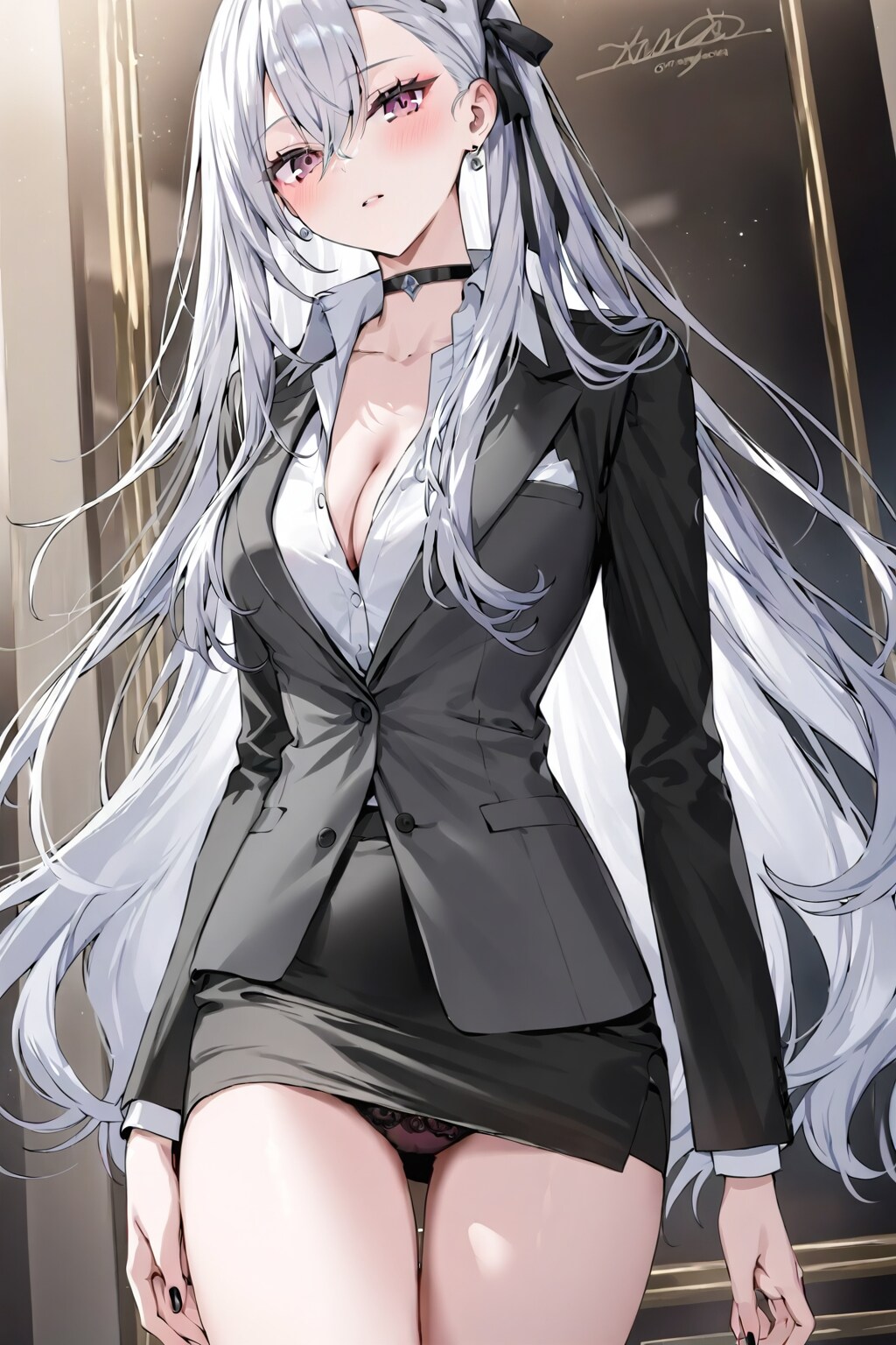 スーツ女子