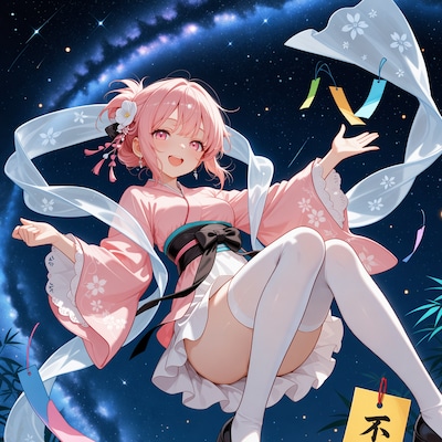 七夕の願い | の人気AIイラスト・グラビア