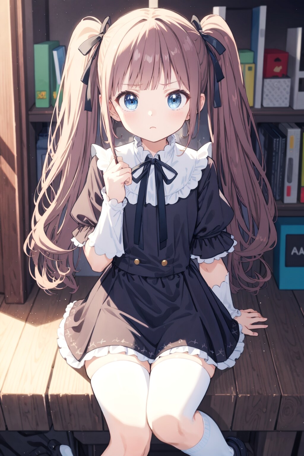 茶髪の女の子（ツインテール）