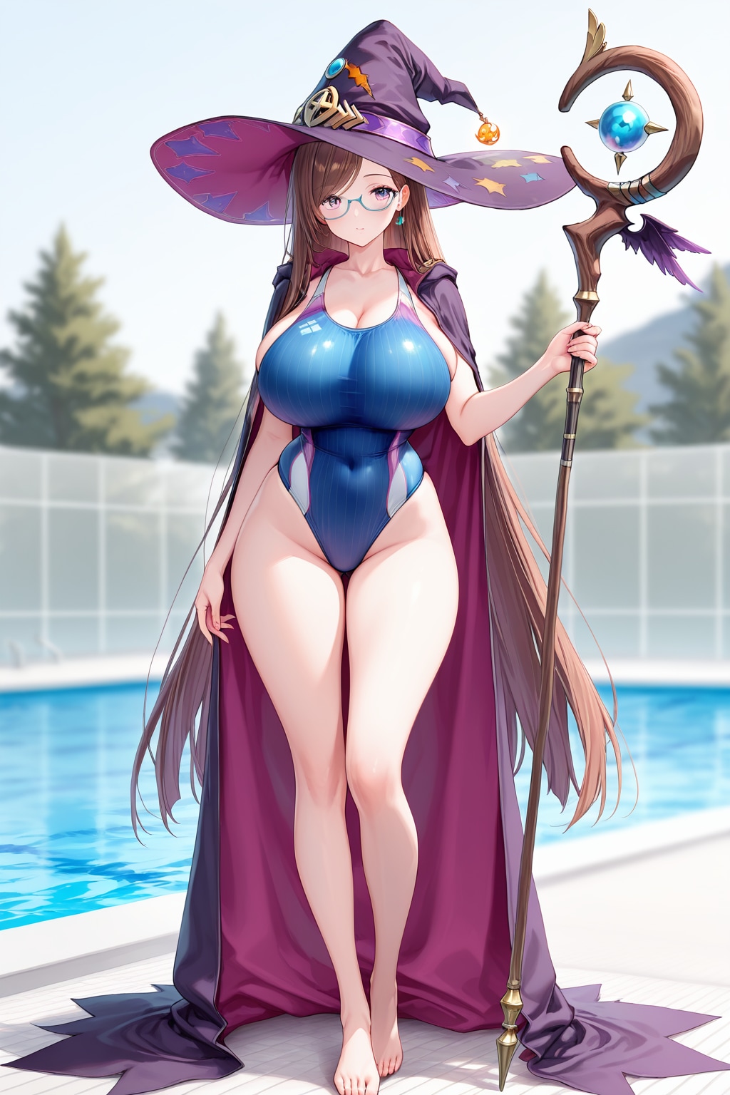 茶髪の魔女　競泳水着編