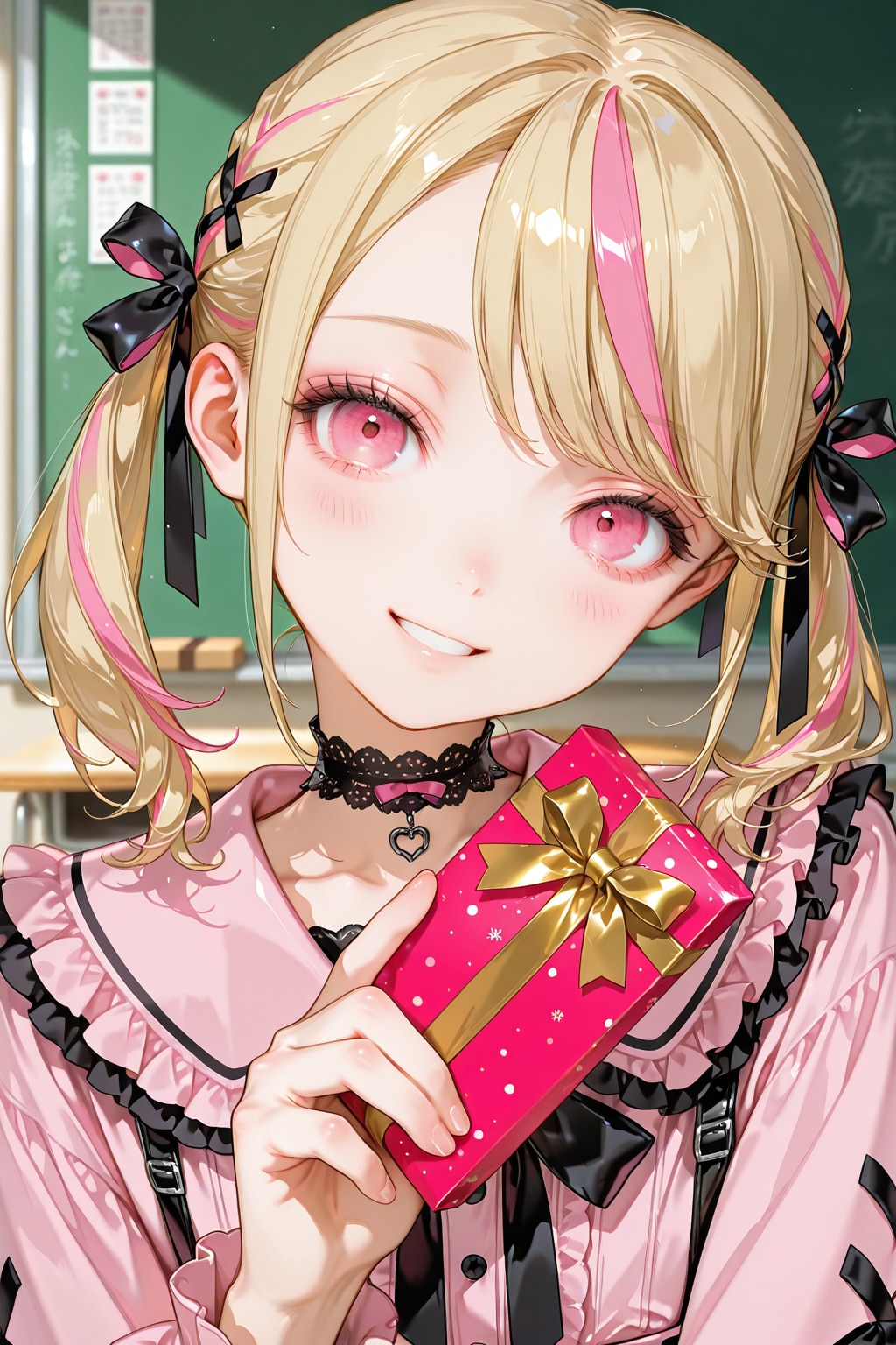 ECHIな 地雷系リケジョのチョコ | の人気AIイラスト・グラビア