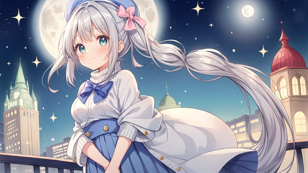 月の晩に