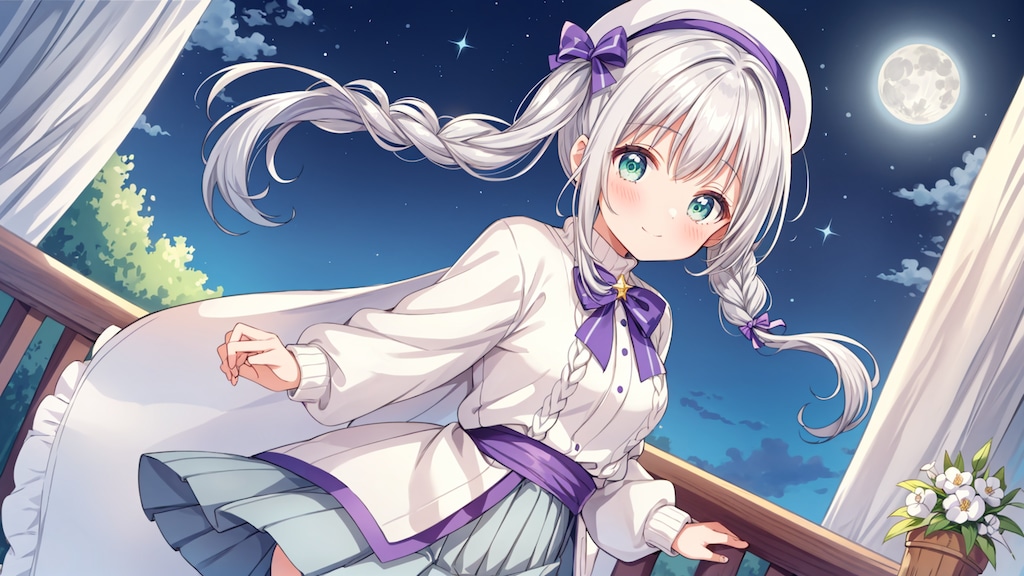 月の晩に