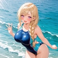 貴族の奥様の水着姿 2枚目
