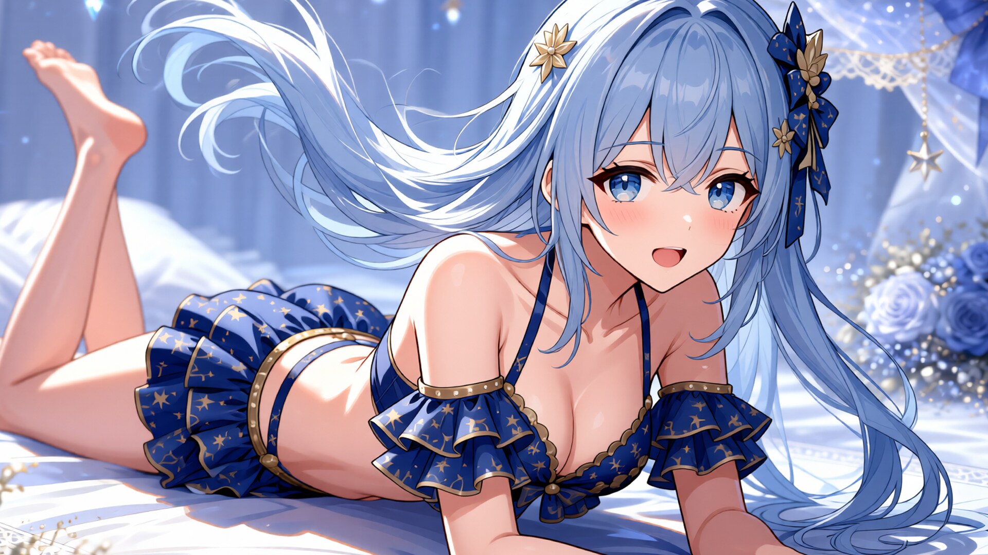 青髪少女と水着　その4-5