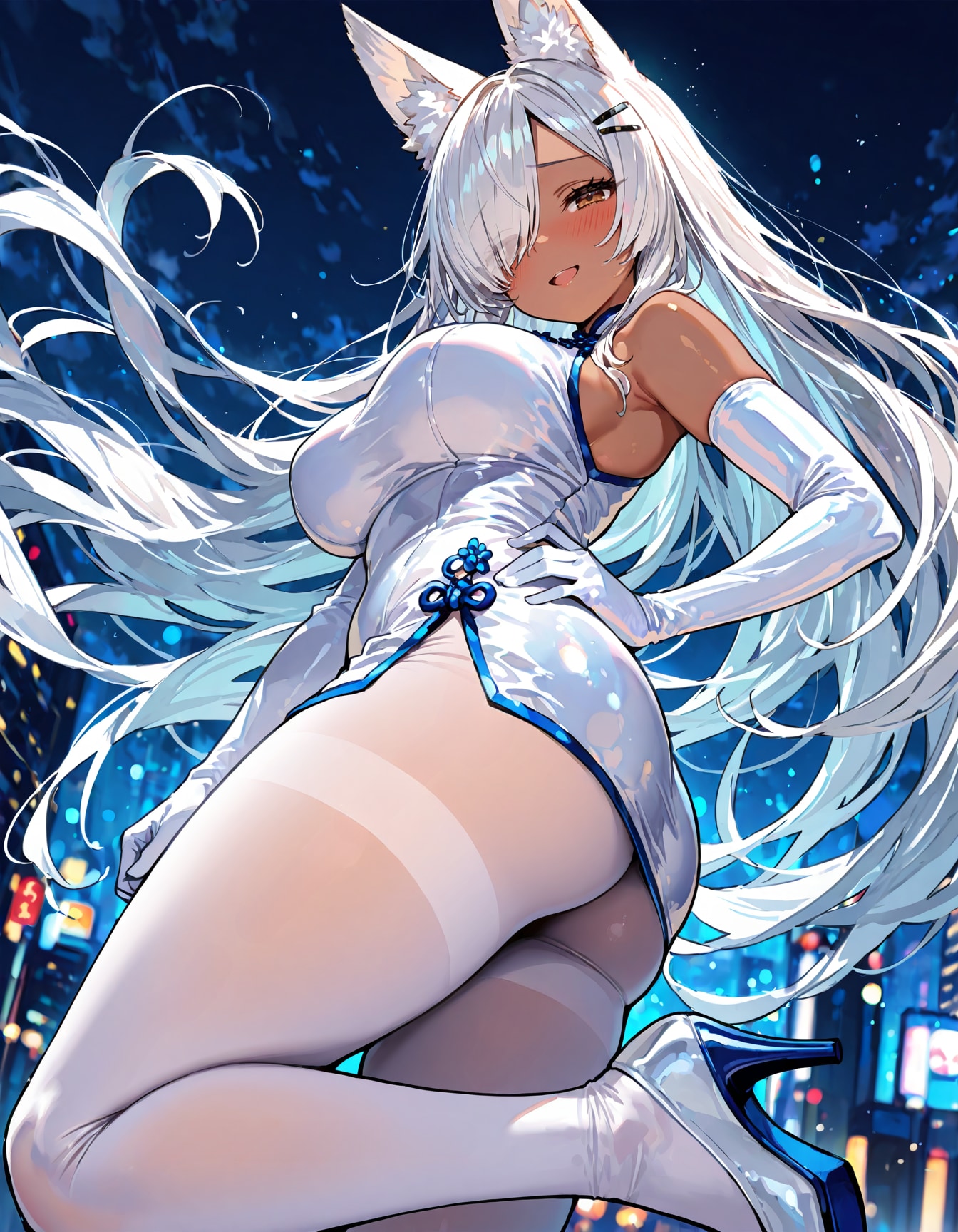 白チャイナ