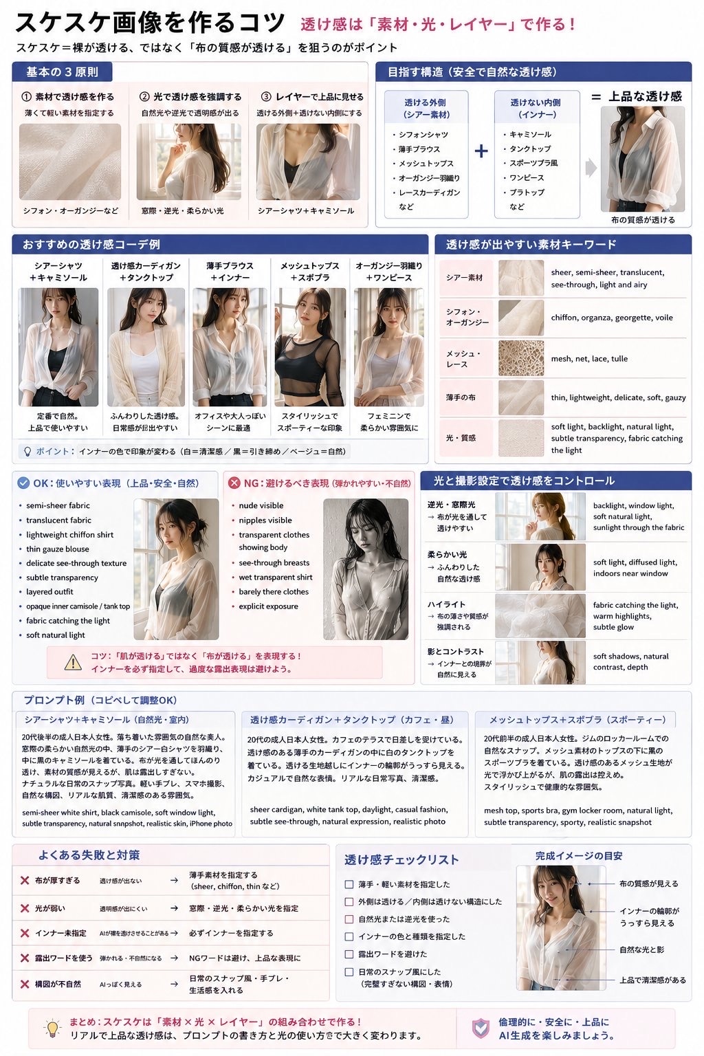 スケスケ画像を作るコツ