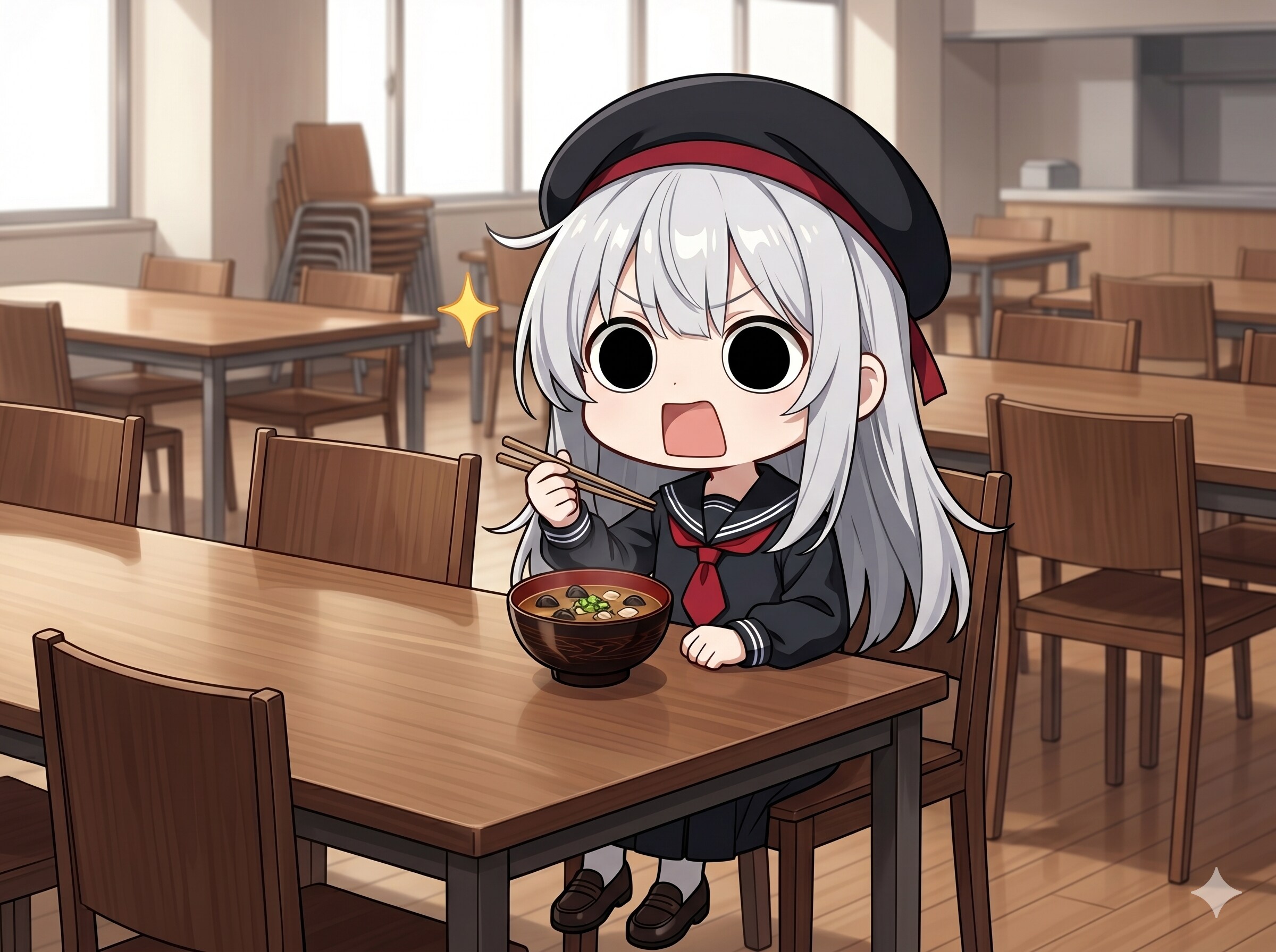 シジミ汁を頂くえらいこっちゃ嬢 | の人気AIイラスト・グラビア