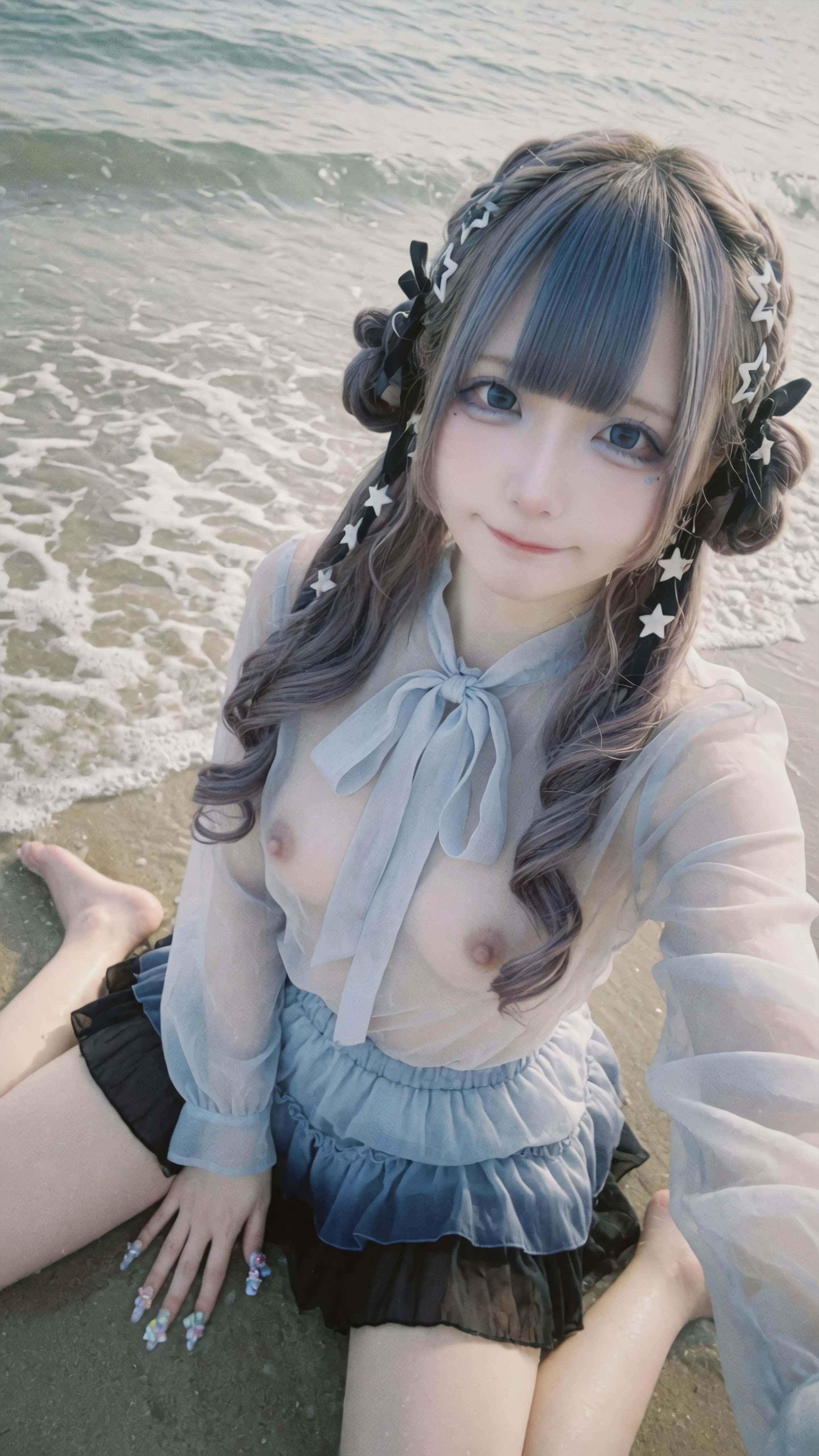 Starlit Siren on Gentle Shore