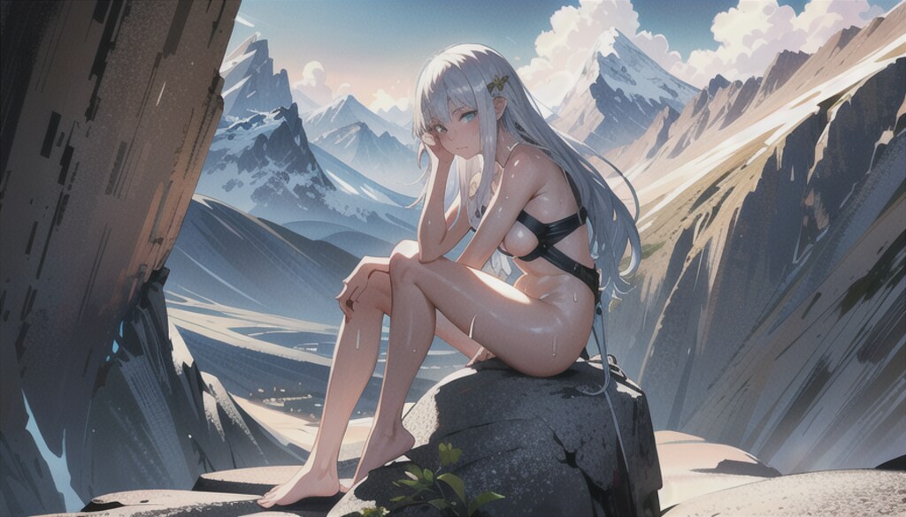 超軽装山ガール