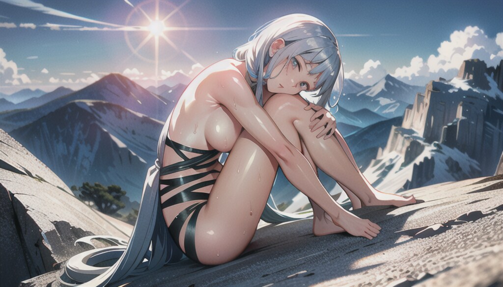 超軽装山ガール