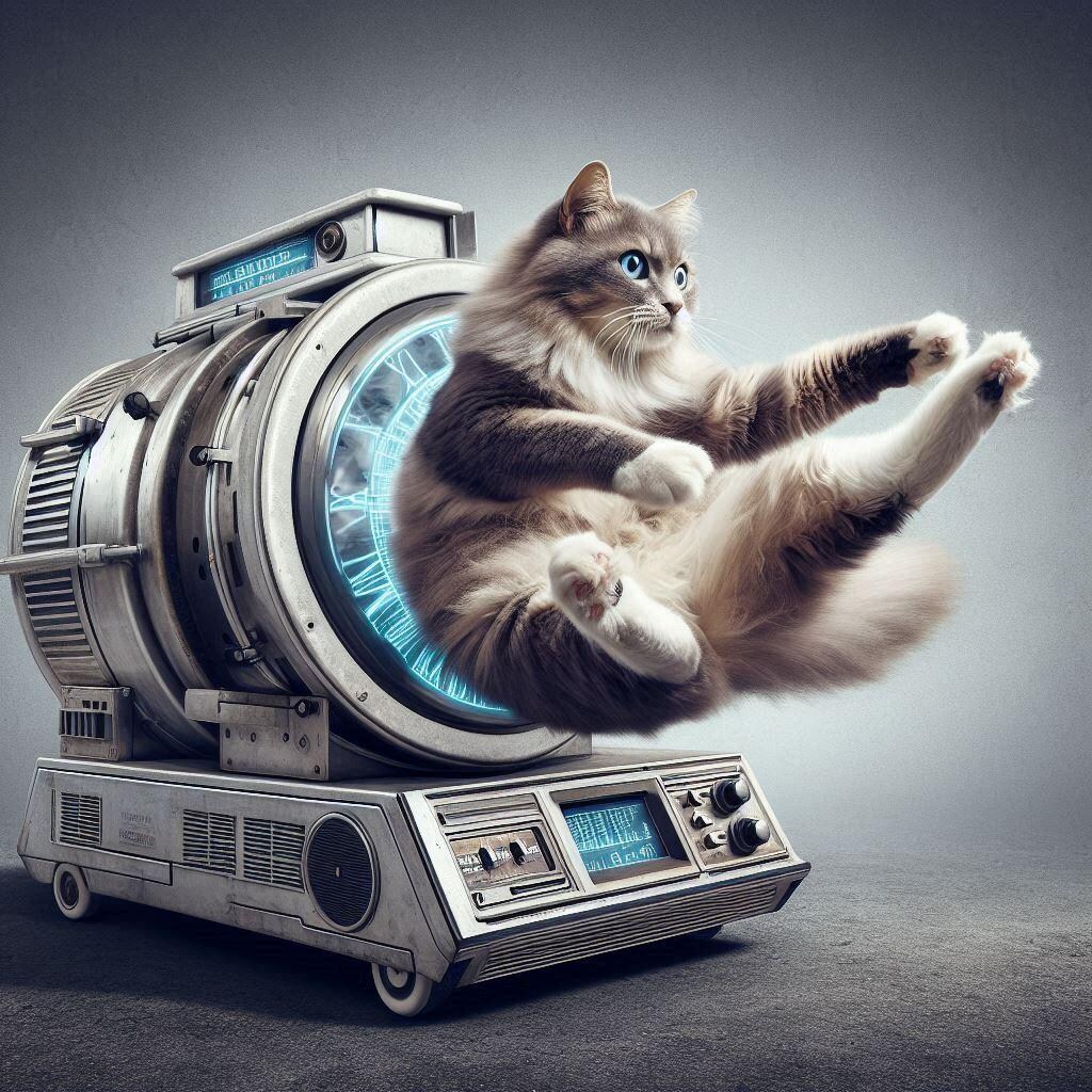 タイムマシンに乗る猫