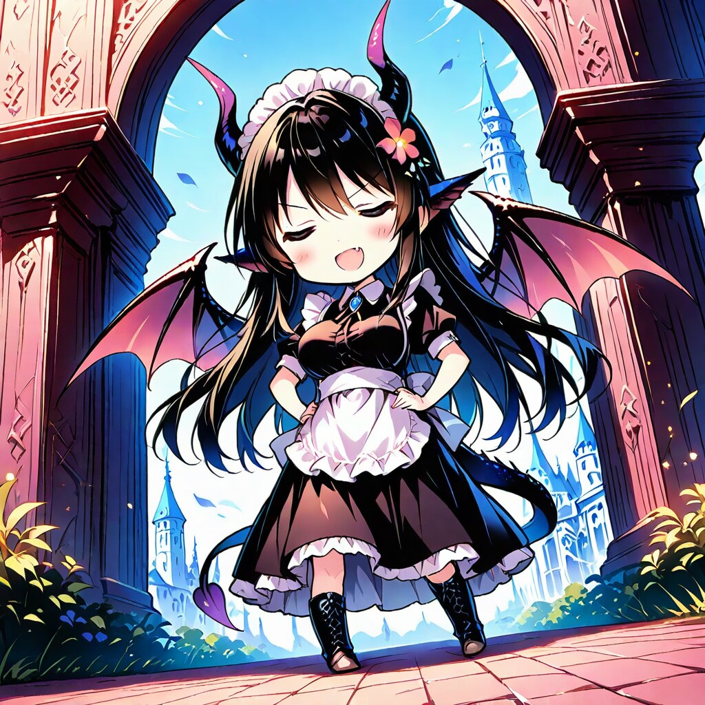 ちび黒姫様のメイドラゴン | の人気AIイラスト・グラビア