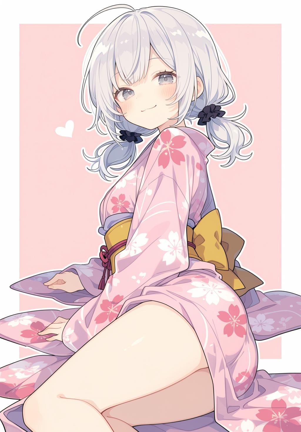 横になって
