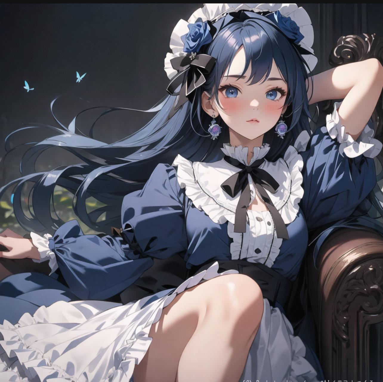 Blue black | の人気AIイラスト・グラビア