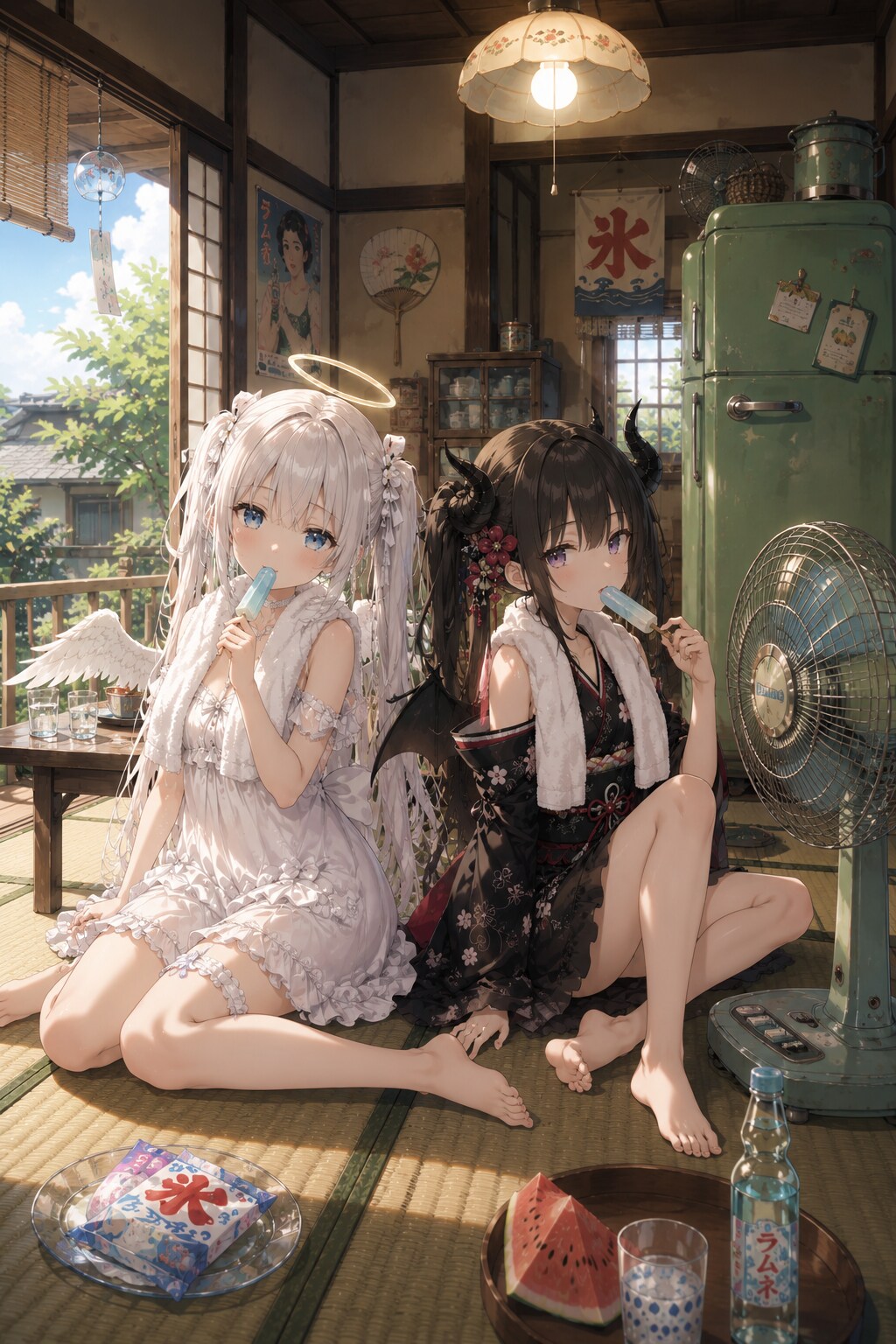 天使ちゃんと悪魔ちゃんの夏休み