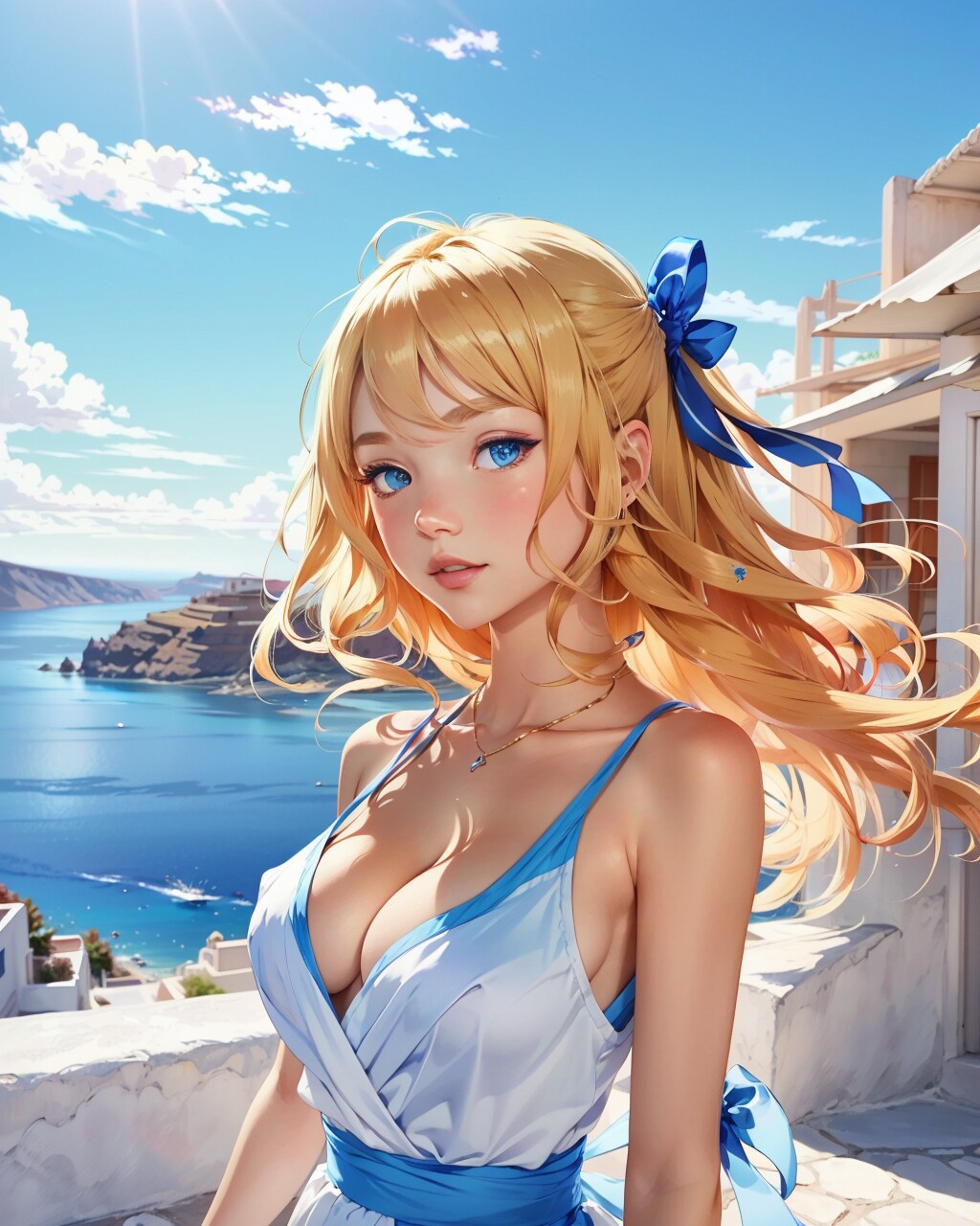 青空と少女