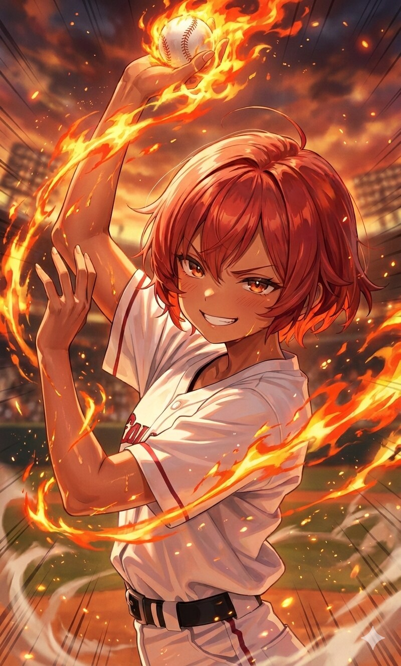 必殺‼️爆熱投法‼️