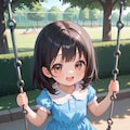公園で遊ぶ女の子 3枚目