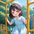 公園で遊ぶ女の子 5枚目