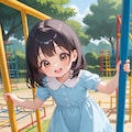 公園で遊ぶ女の子 6枚目