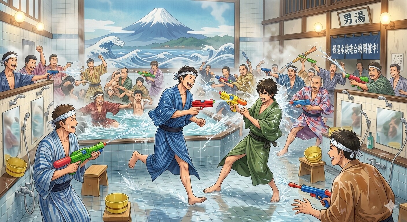戦闘銭湯