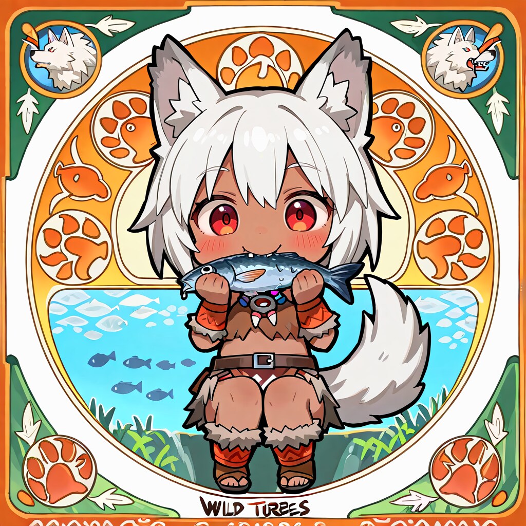 狼耳民族おさかなソーセージ付属シール（全１２種）