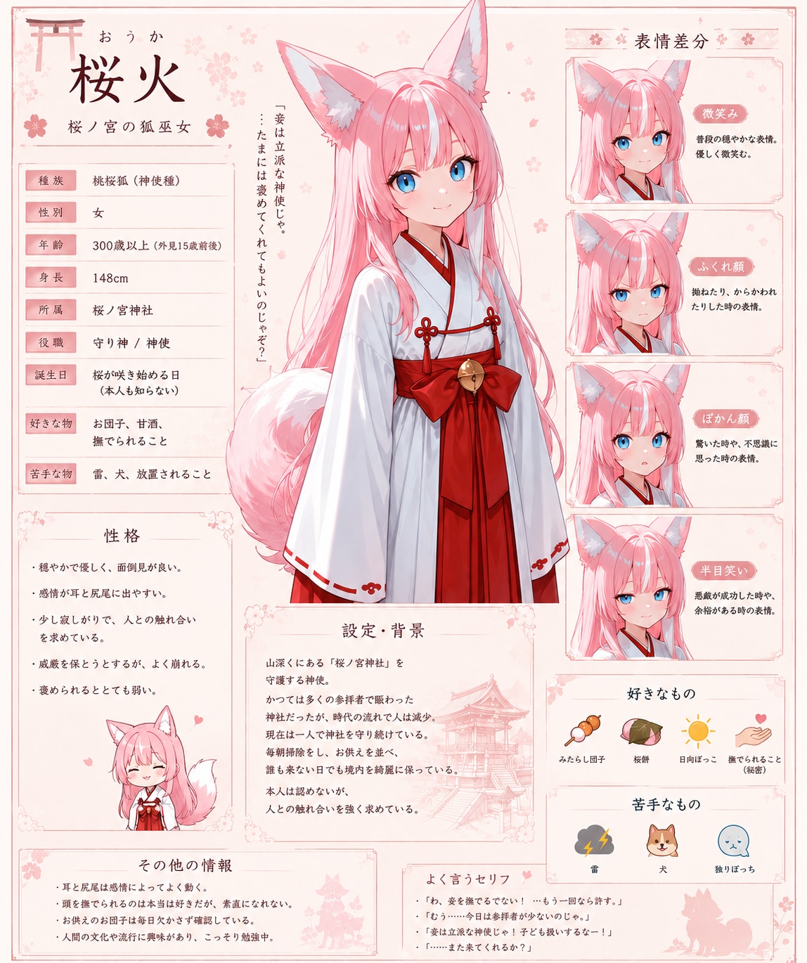 桜ノ宮の狐巫女 ～桜火〜 | の人気AIイラスト・グラビア