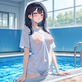 濡れシャツプールサイド 11枚目