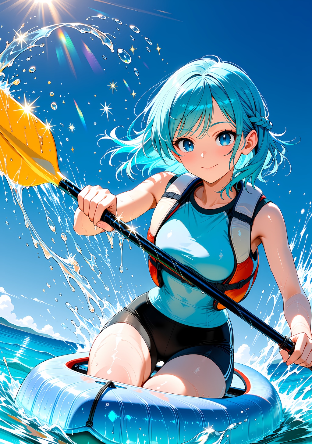 夏の光をかき分けて