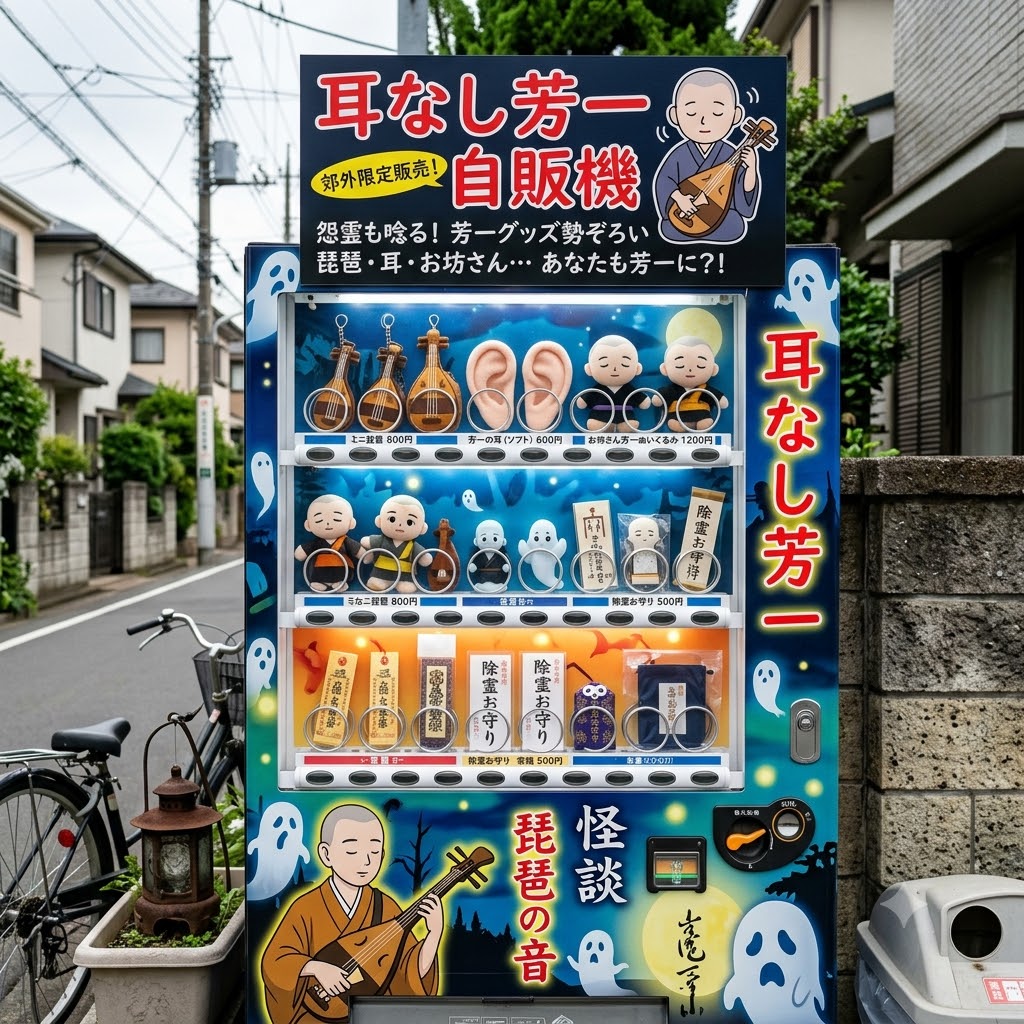 耳なし芳一自販機