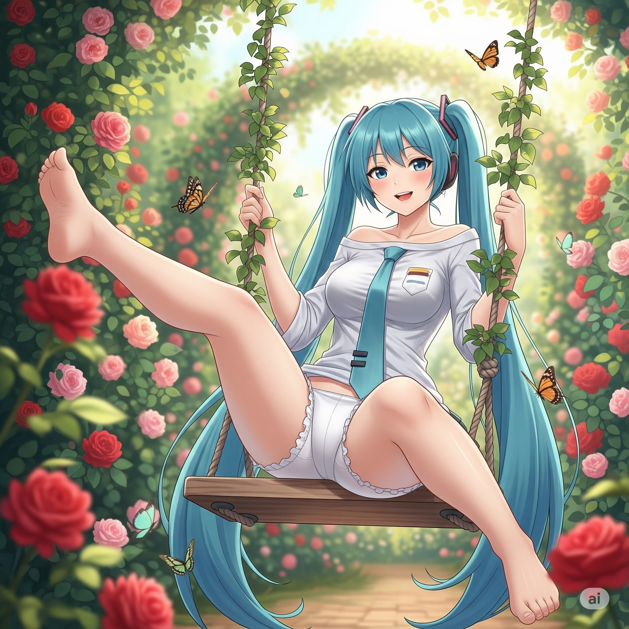 ミクさんブランコ